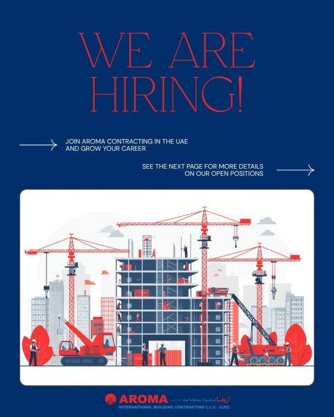 Aroma International Building Contracting Recruitment Poster