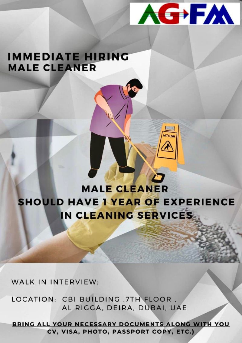 AGFM Walk in Interview in Dubai