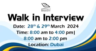 Binghatti Group Walk in Interview in Dubai