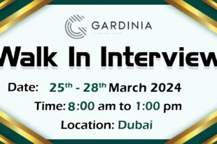 Gardinia Walk in Interview in Dubai