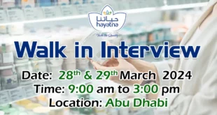Hayatna Walk in Interview in Abu Dhabi