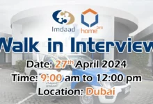 Imdaad Walk in Interview in Dubai