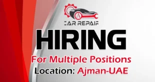 Ajmal Garage Recruitment in Ajman