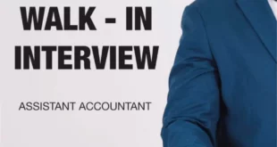 Assistant Accountant Walk in Interview in Dubai
