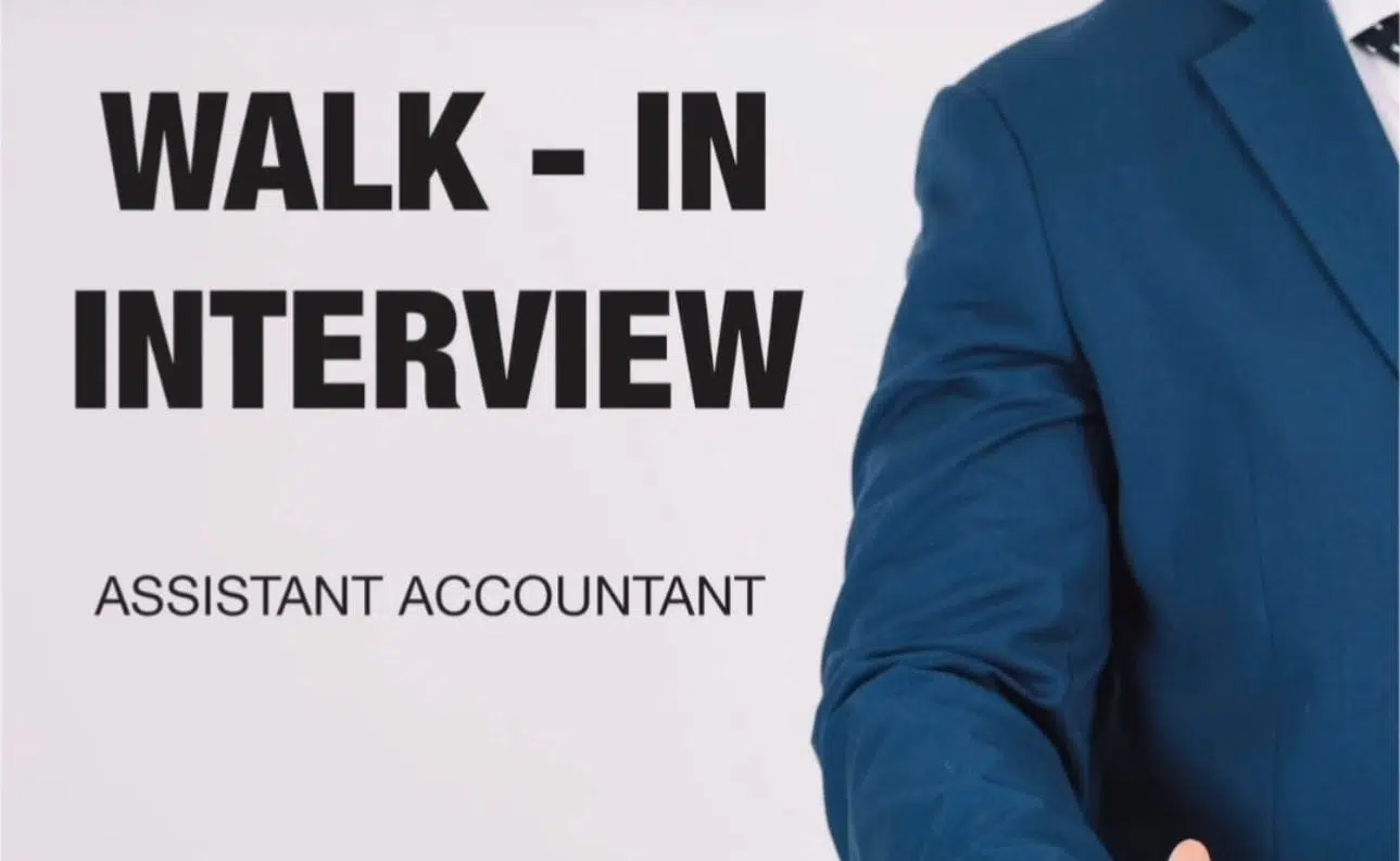 Assistant Accountant Walk in Interview in Dubai