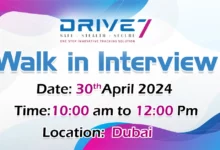 Drive 7 Walk in Interview in Dubai