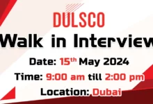 Dulsco Group Walk in Interview in Dubai