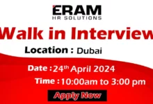 ERAM HR Solutions Walk in Interview in Dubai