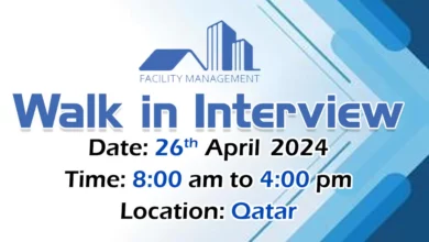 Facility Management Company Walk in Interview in Qatar