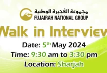 Fujairah National Group Walk in Interview in Sharjah