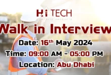 Hitech Walk in Interview in Abu Dhabi