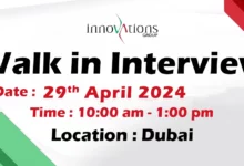 Innovations Group Walk in Interview in Dubai