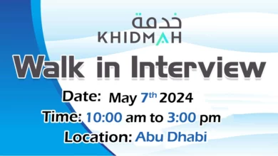 Khidmah Walk in Interview in Abu Dhabi