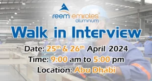 Reem Emirates Walk in Interview in Abu Dhabi