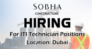 Sobha Constructions Recruitment in Dubai