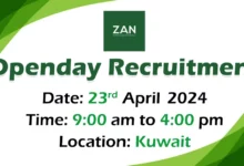 Zan Kuwaitiah Open Day Recruitment in Kuwait
