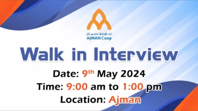Ajman COOP Walk in Interview