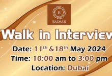 Badsar Walk in Interview in Dubai