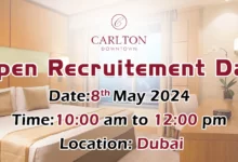 Carlton Downtown Open Recruitment Day in Dubai