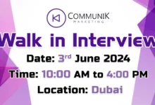 Communik Marketing Walk in Interview in Dubai