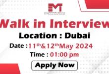 EMT Walk in Interviews in Dubai