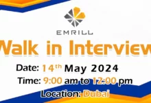 Emrill Walk in Interviews in Dubai