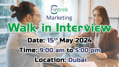 Fintrek Marketing Walk in Interview in Dubai