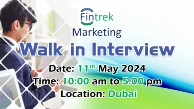 Fintrek Marketing Walk in Interview in Dubai