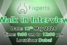 Fixperts Contracting Walk in Interview in Dubai
