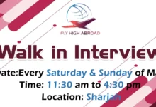 Fly High Abroad Walk in Interviews in Sharjah