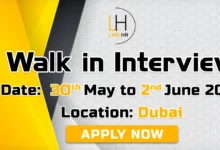 Line HR Management Walk in Interview in Dubai