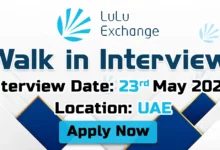 LuLu Exchange Walk in Interview in UAE