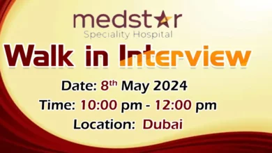 Medstar Hospital Walk in Interview in Dubai
