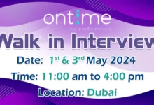 Ontime Manpower Supply Walk in Interview in Dubai