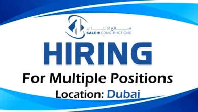 Saleh Constructions Recruitments in Dubai