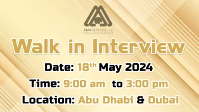 Star Services Walk in Interviews in Dubai & Abu Dhabi