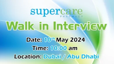Supercare Pharmacy Walk in Interview in Dubai & Abu Dhabi