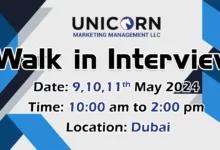 Unicorn Marketing Management Walk in Interview in Dubai