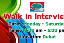 Sea Land Walk in Interview in Dubai