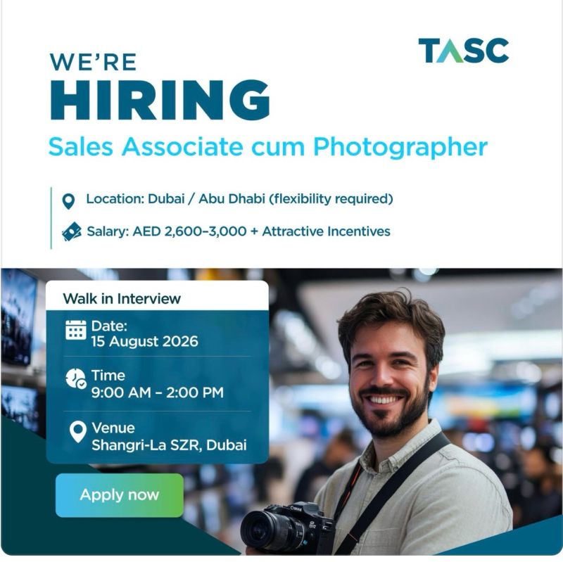 TASC Outsourcing Walk in Interview Poster