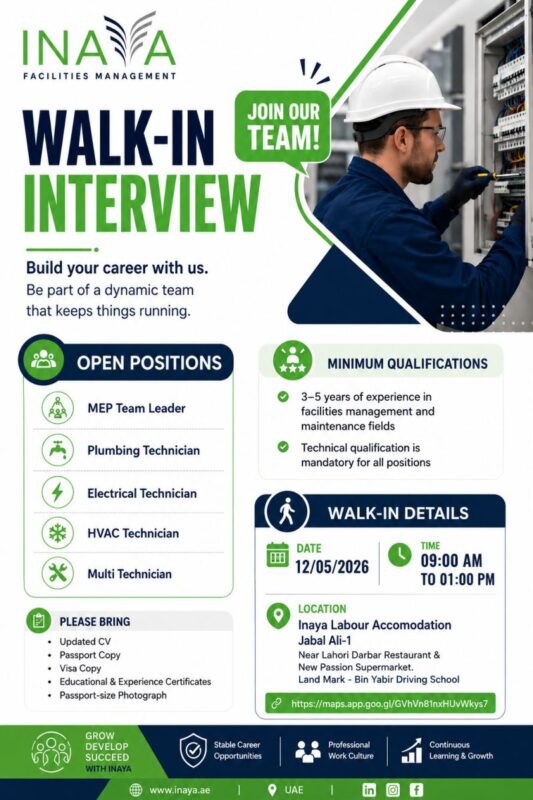 Inaya Walk in Interview Poster