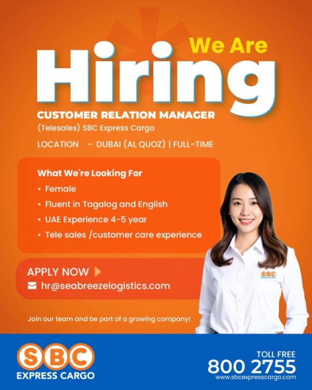 SBC Express Walk in Interview Poster