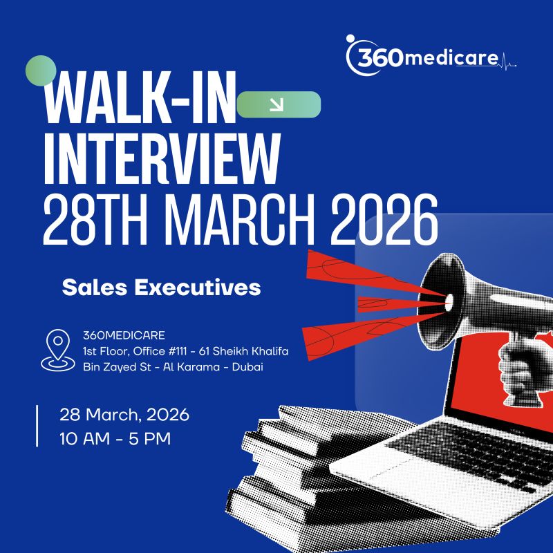 360Medicare Walk in Interview Poster
