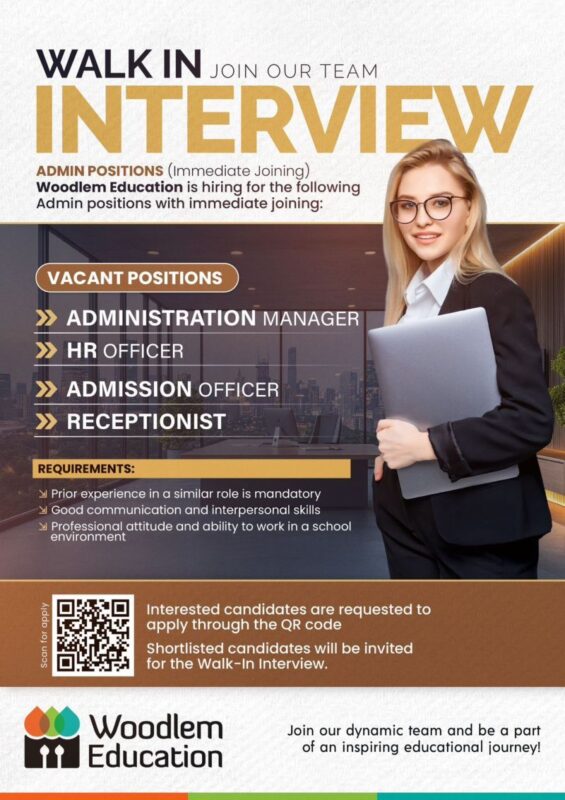 Woodlem Education Recruitment Poster