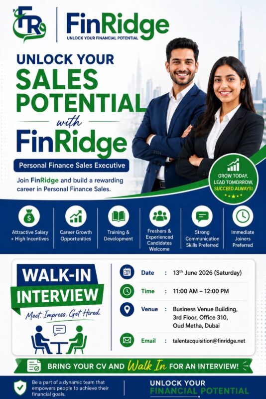 FinRidge Walk in Interview Poster