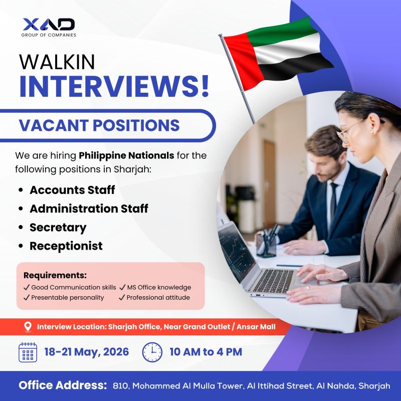 Xad Group Walk in Interview Poster