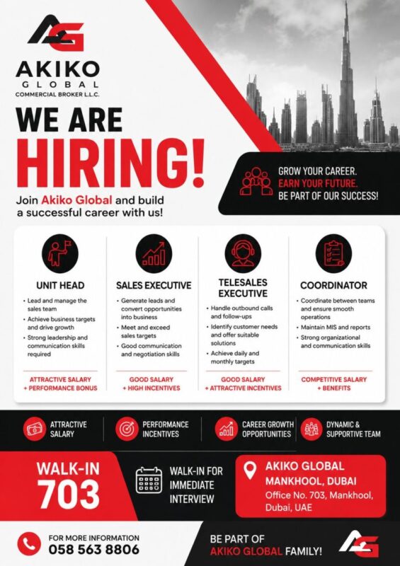 Akiko Global Walk in Interview Poster