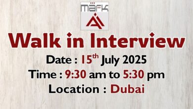 Markai Walk in Interview in Dubai
