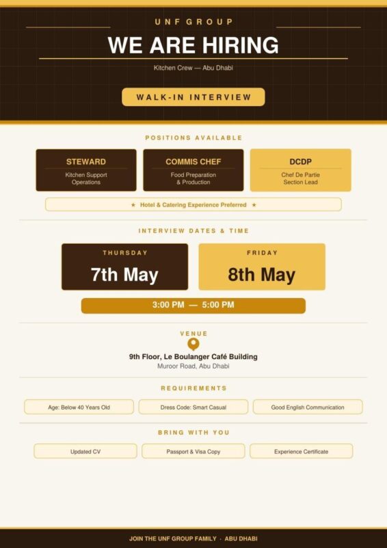 UNF Group Walk in Interview Poster
