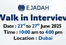 Ejadah Walk in Interview in Dubai